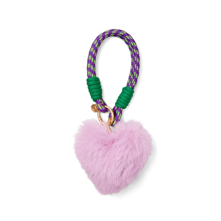BOGG'D & CHARMED POUF PURPLE HEART POUF